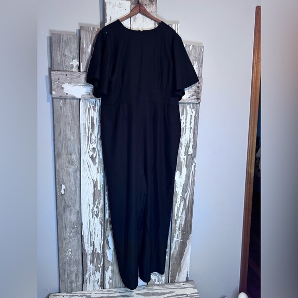 Kiyonna Charisma Crepe Jumpsuit Black size 1X NWT - Picture 11 of 13